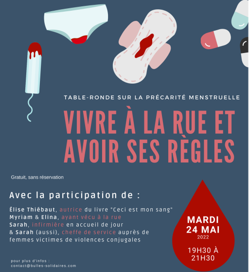 Deux rendez-vous pour parler de la précarité menstruelle à la rue // La Protection judiciaire de la jeunesse de Rennes recrute des éducateurs
