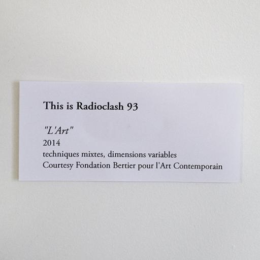 This is radioclash #093 : L'Art