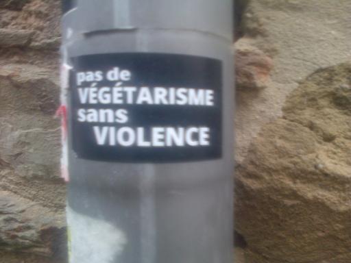 Pas de végétarisme sans violence