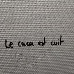 Le caca est cuit
