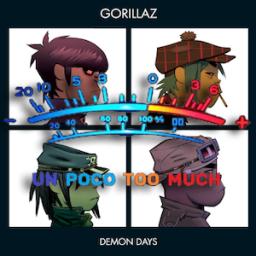 Un poco too much Gorillaz demon days cover