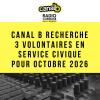 Canal B recherche 3 volontaires en service civique d'octobre à juin 2026 !
